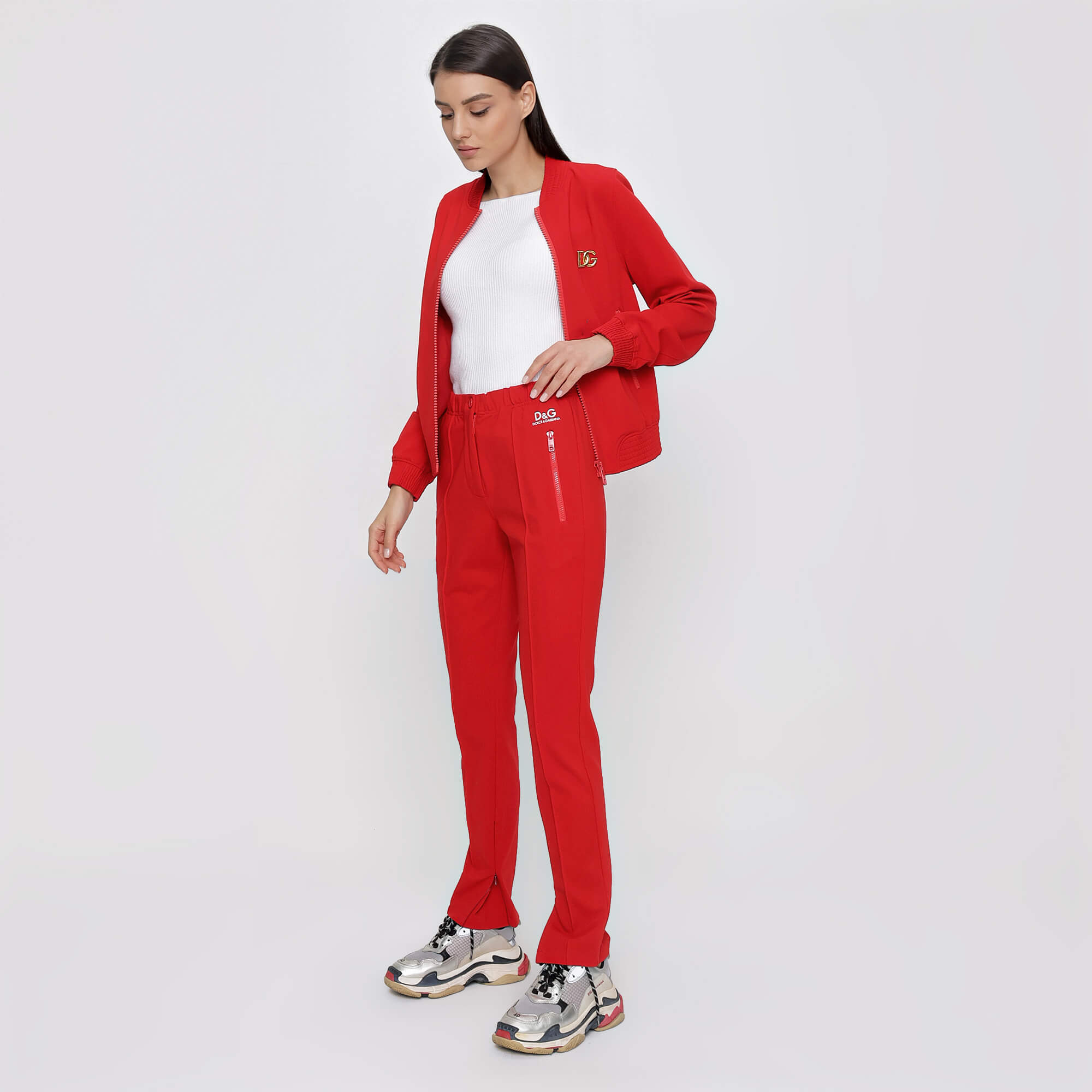 Dolce&Gabbana - Red With Logo Tracksuit